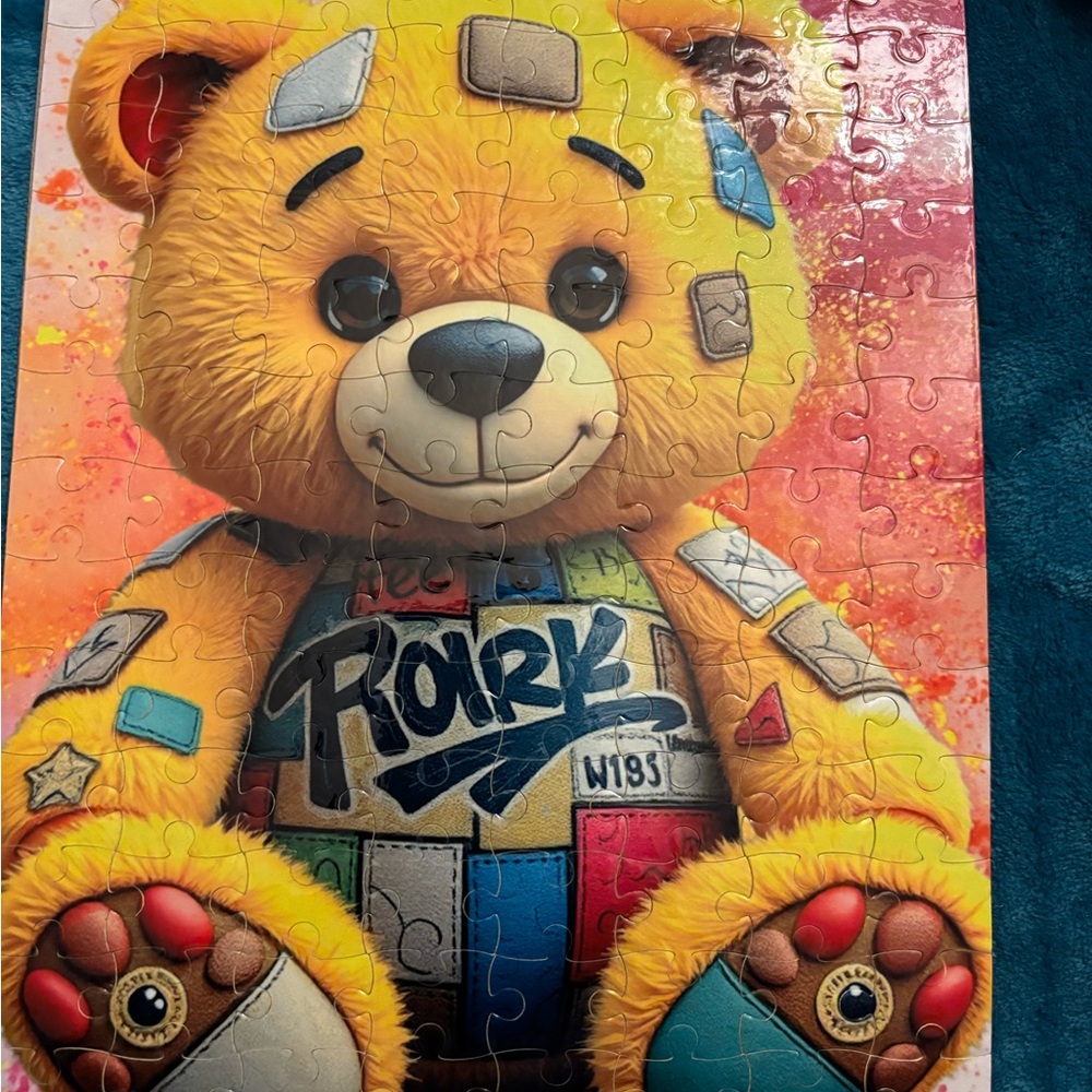 Yellow and Blue Puzzle Game Toy
